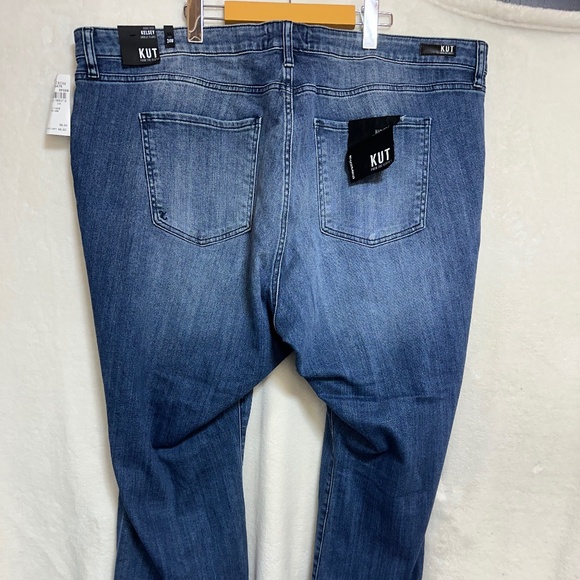 Kut From The Cloth Women's Jeans 24W Blue High Rise Kelsey Ankle Flare - Picture 9 of 11